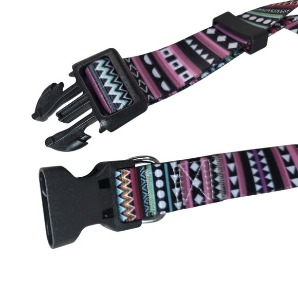 Mihqy Dog Collar Bohemian Purple Adj Small Medium Large Dogs Soft Closure NEW - Picture 5 of 7